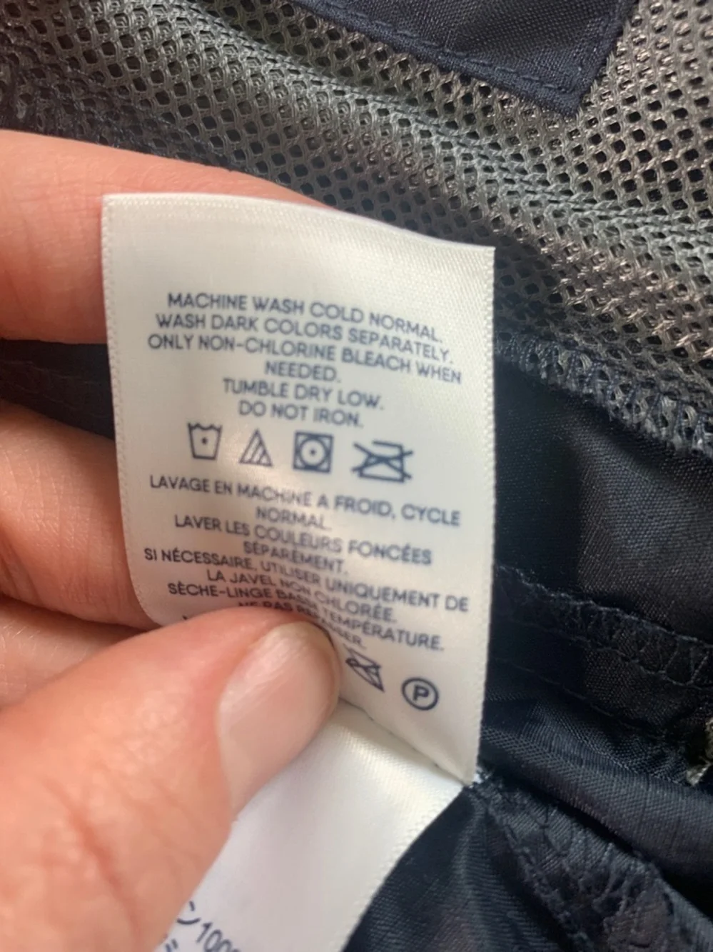 Land’s End black nylon rain jacket size small (8)